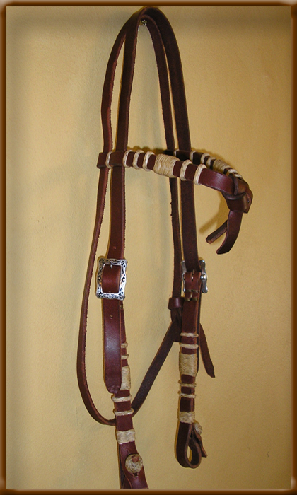 Crossover Headstall w/ Natural  - BHH