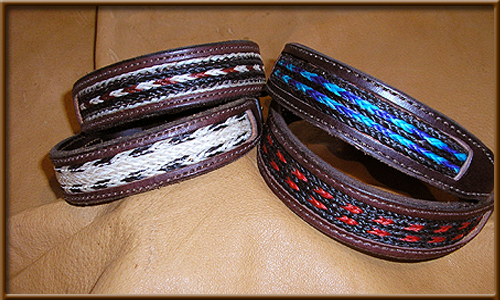 Horse Hair Inlay Dark Leather - DCL