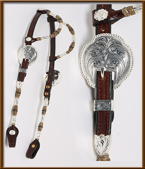 2-Ear Chocolate Headstall With - HSES