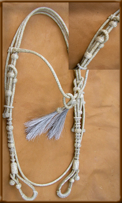 Braided Rawhide Headstall - 