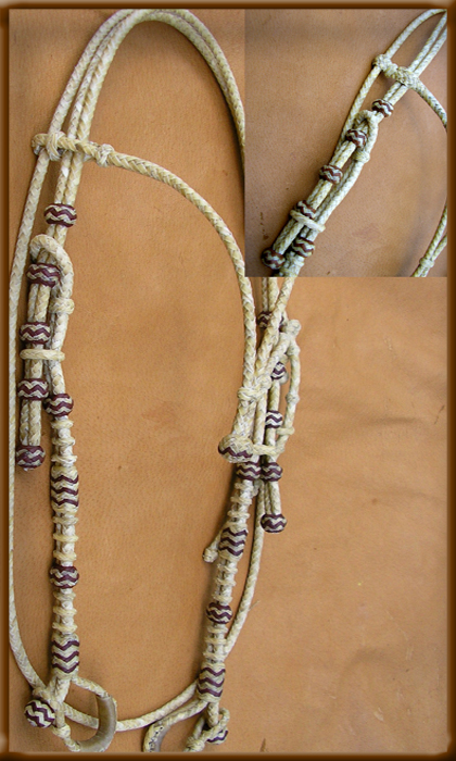 Braided Rawhide Headstall - MQHeadstalls