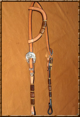 Benny Braid - Dyed Rawhide with Light Accents - HSES