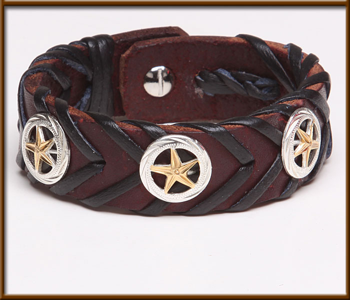 Laced Leather Bracelet  - JEWELRY