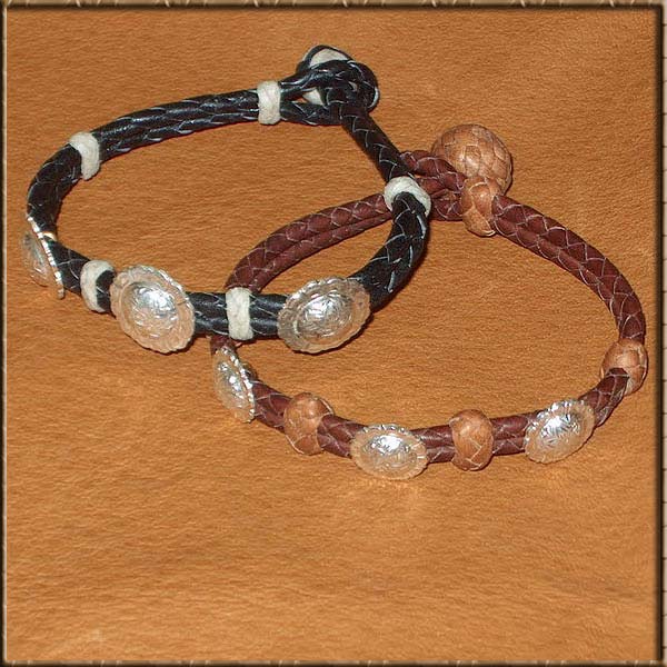 Silver  Concho Bracelet - JEWELRY