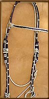 Braided Rawhide and Leather - MQHeadstalls
