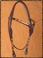 Benny Braid - Dyed Rawhide with Light Accents - HBC