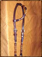 Benny Braid - Dyed Rawhide with Light Accents - HSE