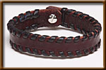 Side Laced Leather Bracelet - JEWELRY